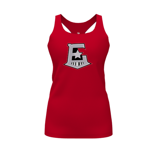 [FT0TRBRD-FYS-LOGO1] Decker Racerback Tank Top (Female Youth S, Red, Logo 1)