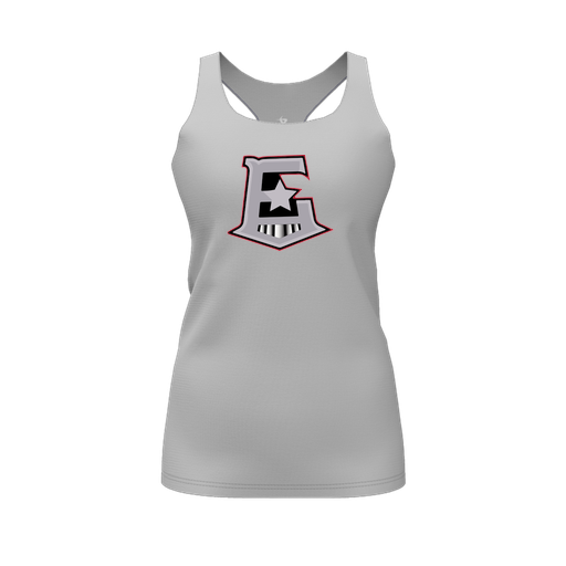 [CUS-DFW-RCBK-PER-GRY-FYS-LOGO1] Decker Racerback Tank Top (Female Youth S, Gray, Logo 1)