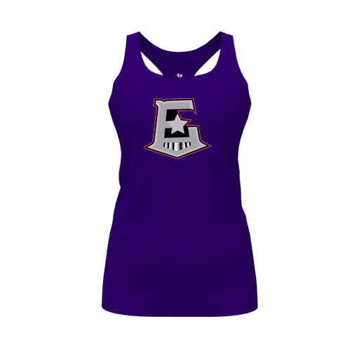 [FT0TRBPP-FYS-LOGO1] Decker Racerback Tank Top (Female Youth S, Purple, Logo 1)