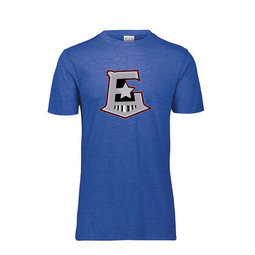 [FTSCUBRY-YS-LOGO1] Decker Youth Tri-Blend T-Shirt - Short Sleeve (Youth S, Royal, Logo 1)