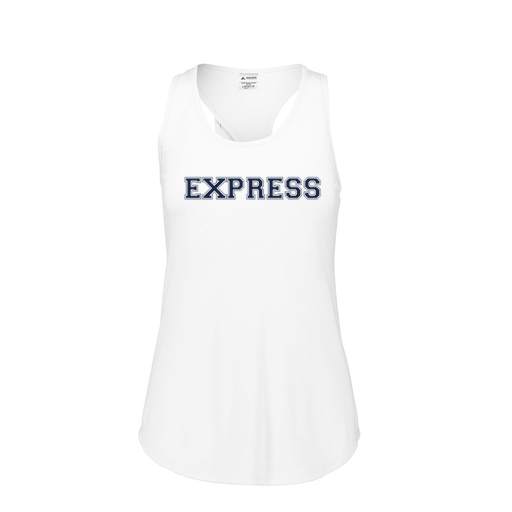 [FT0TUBWH-FAS-LOGO2] Ladies Tri Blend Tank Top (Female Adult S, White, Logo 2)