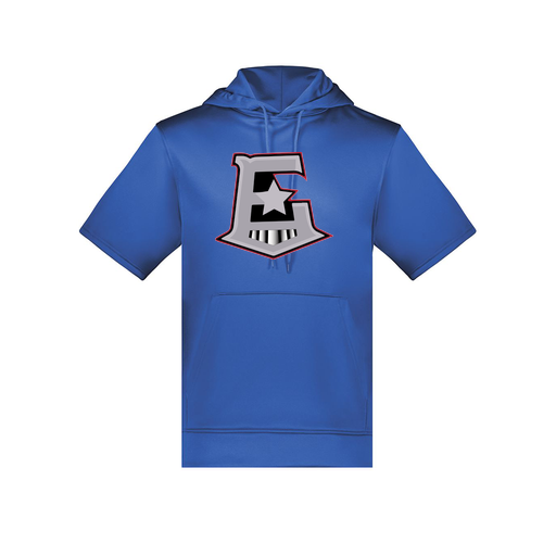 [6871.060.S-LOGO1] Men's Dri Fit Short Sleeve Hoodie (Adult S, Royal, Logo 1)