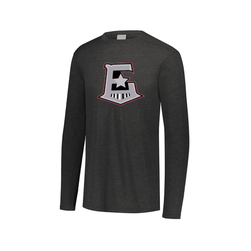 [FTLCUBBK-AXS-LOGO1] Decker Men's Tri-Blend T-Shirt - Long Sleeve (Adult XS, Black, Logo 1)