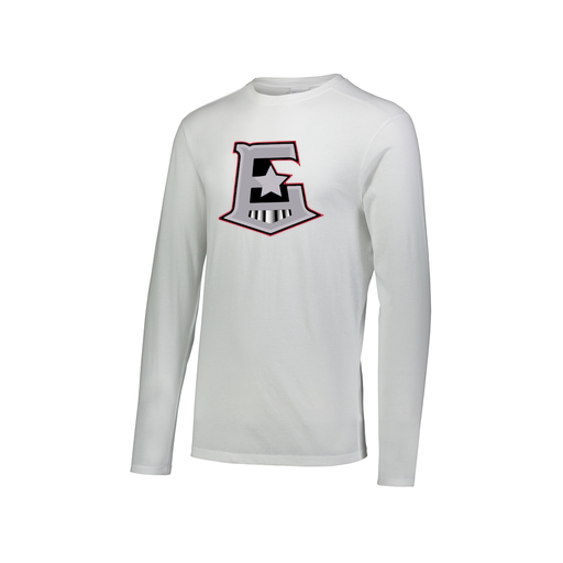 [FTLCUBWH-AXS-LOGO1] Decker Men's Tri-Blend T-Shirt - Long Sleeve (Adult XS, White, Logo 1)