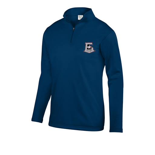 [DFW-FFQZ-NVY-AS-LOGO1] Decker Men's FlexFleece 1/4 Zip (Adult S, Navy, Logo 1)