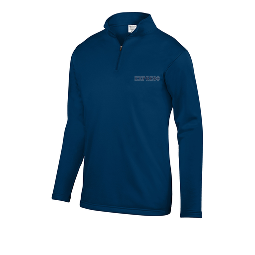 [DFW-FFQZ-NVY-AS-LOGO2] Decker Men's FlexFleece 1/4 Zip (Adult S, Navy, Logo 2)